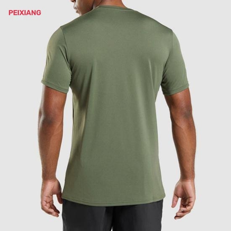 Men's light grey running t-shirt front