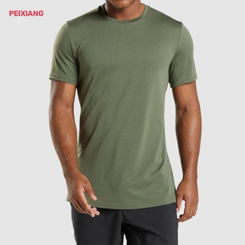 Men's orange running t-shirt front
