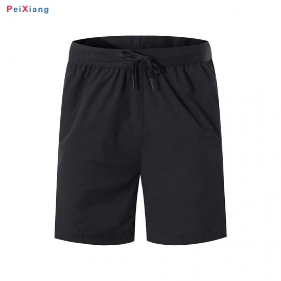 Men's grey running shorts back view