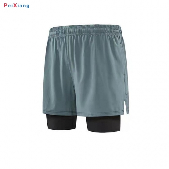 Men's training shorts side slit detail