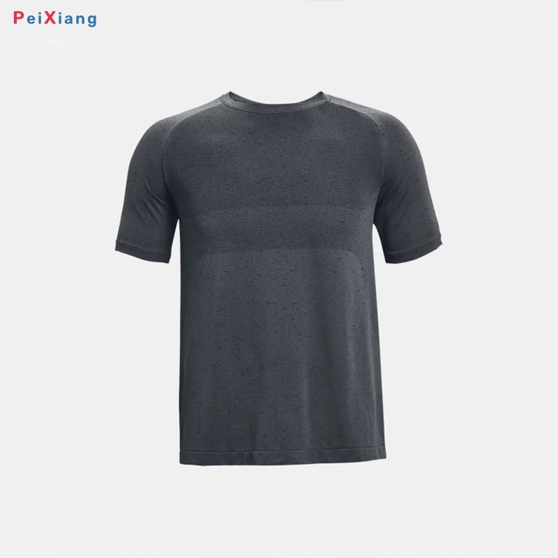 Men's grey gradient training tee front flat lay