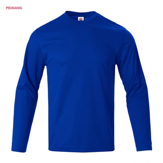 Man training in long sleeve t-shirt dynamic pose