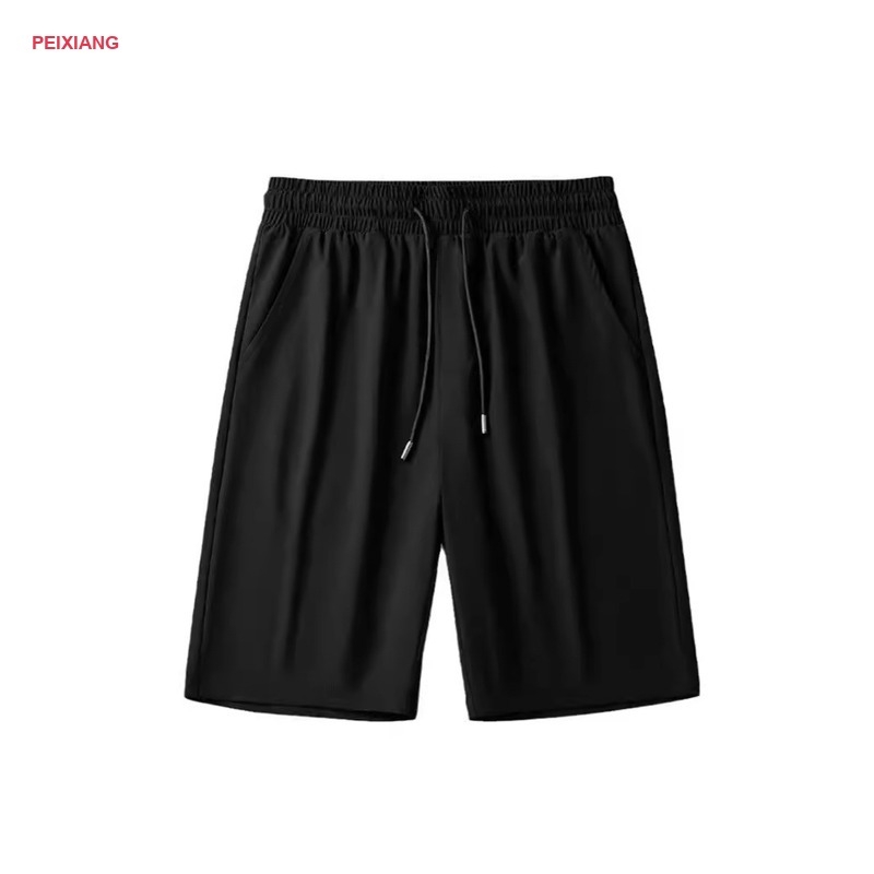 Men's light grey sport shorts side profile