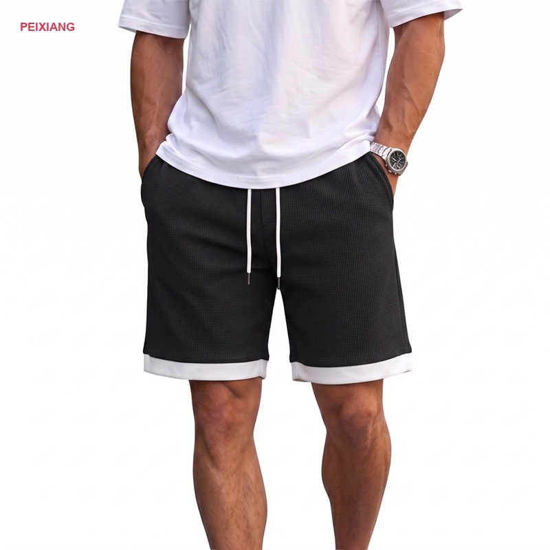 Light grey training shorts back view