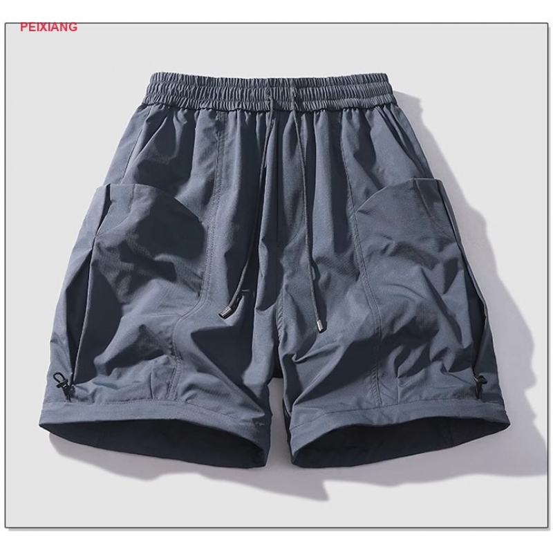 Men's deep teal training shorts front