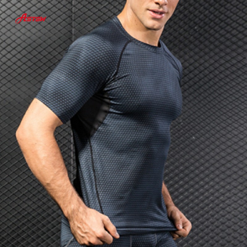 Men's 3D Printing Fitness T-Shirt