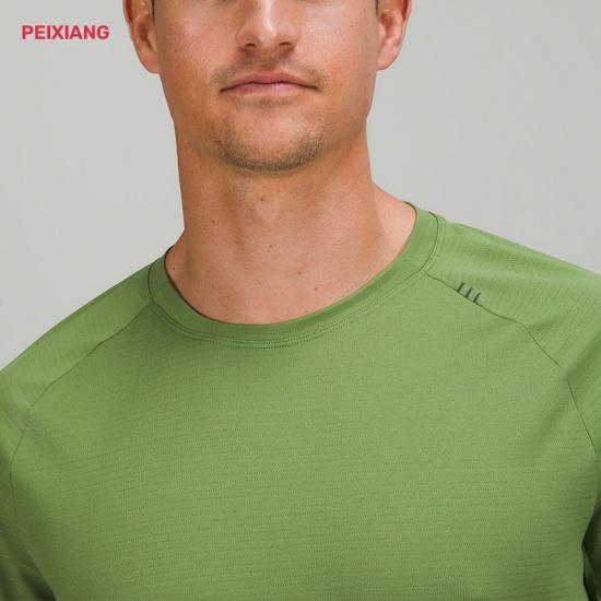 MEN's performance stitch-trim t-shirt dry-fit running gym tee wholesale