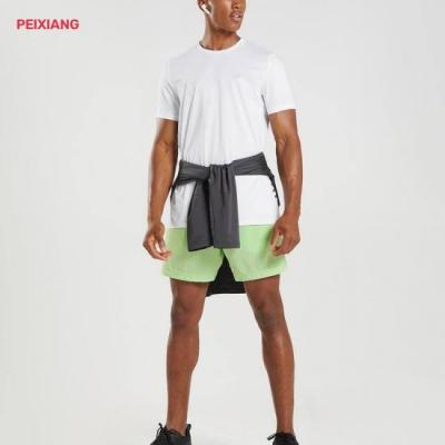 factory mens breathable mesh sports t shirt crew neck side stripes wholesale