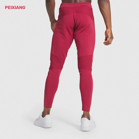 Crimson Red jogger back cut with tapered silhouette