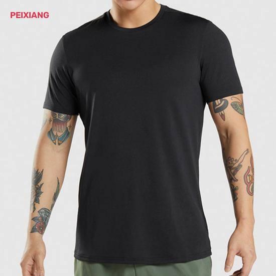 MEN breathable quick dry running t shirt crew neck solid color 5 colours wholesale