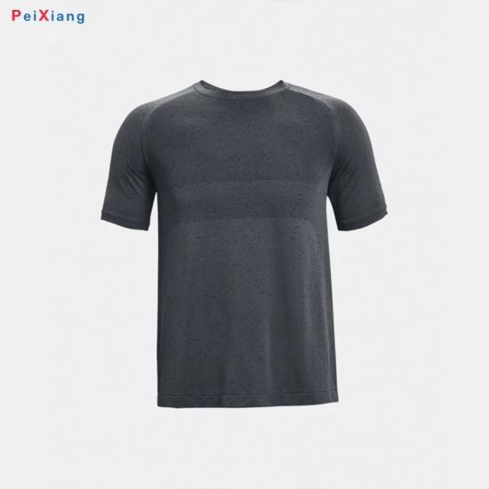 Men's Grey Gradient Training T-Shirt PEIXIANG