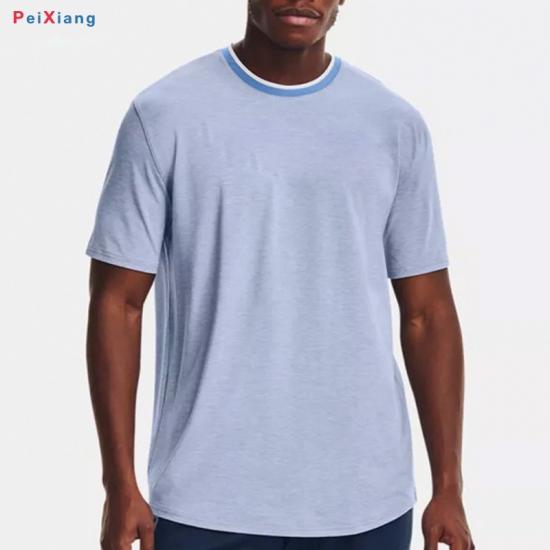 Men's Light Blue Loose Fit Training Tee PEIXIANG