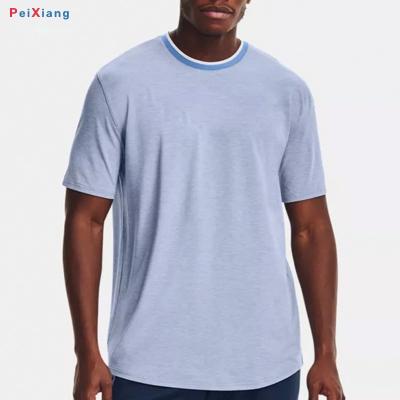 Men's Light Blue Loose Fit Training Tee PEIXIANG