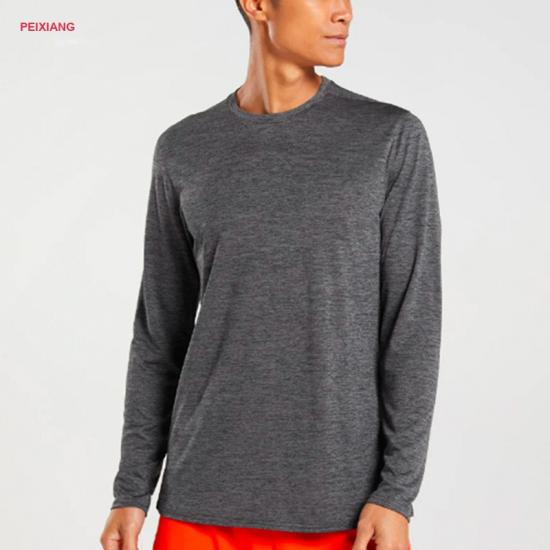 PEIXIANG factory men's long sleeve training tee
