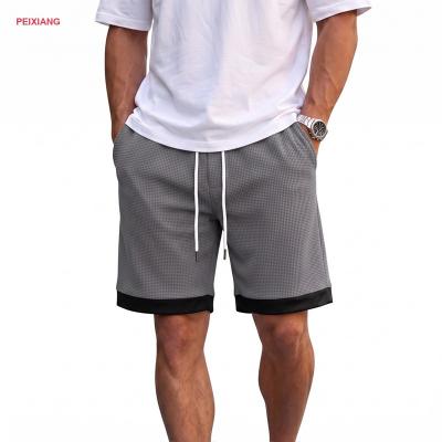 MEN light grey knitted training shorts with pockets breathable casual workout wholesale